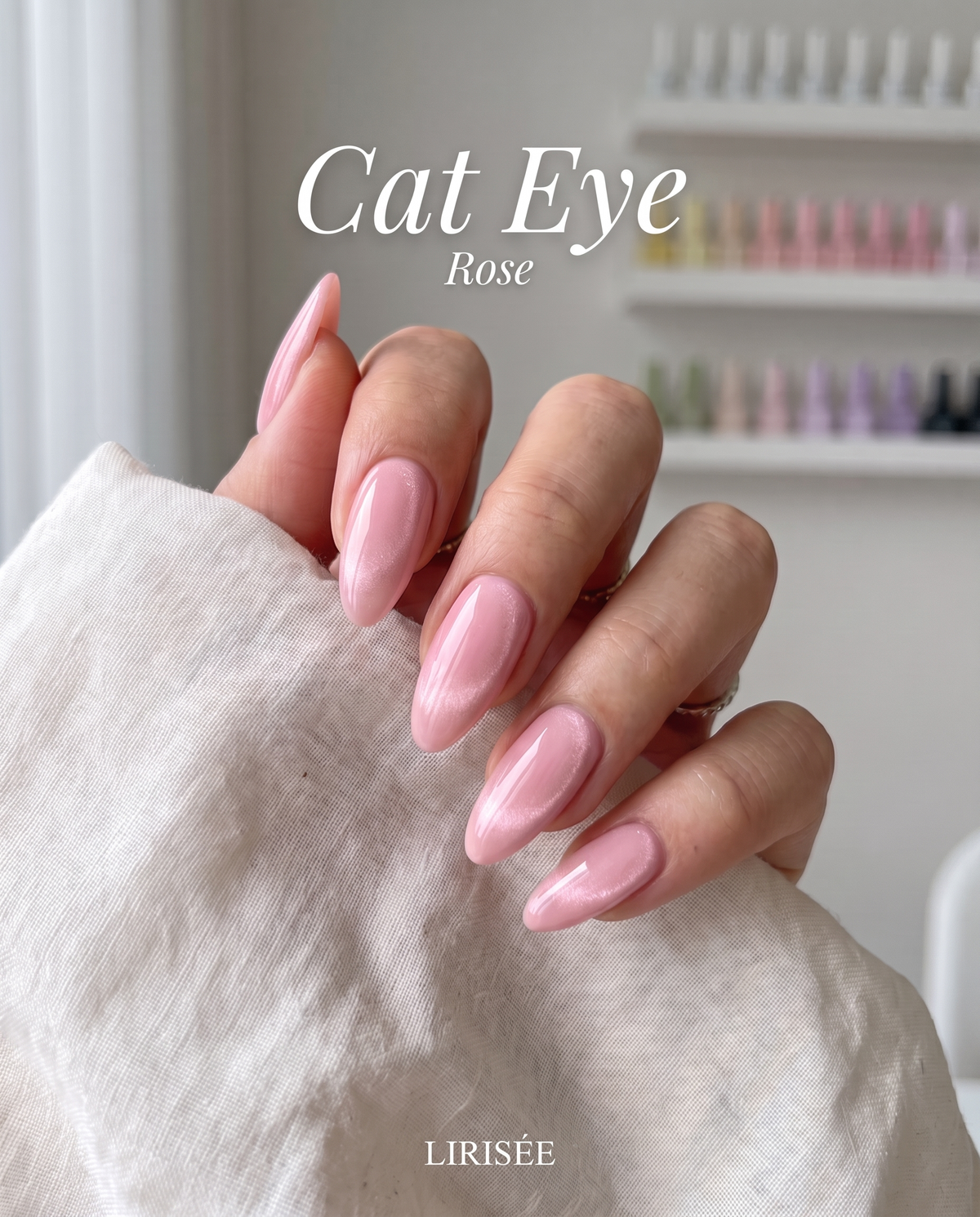 Vernis cat eye magnétique Rose