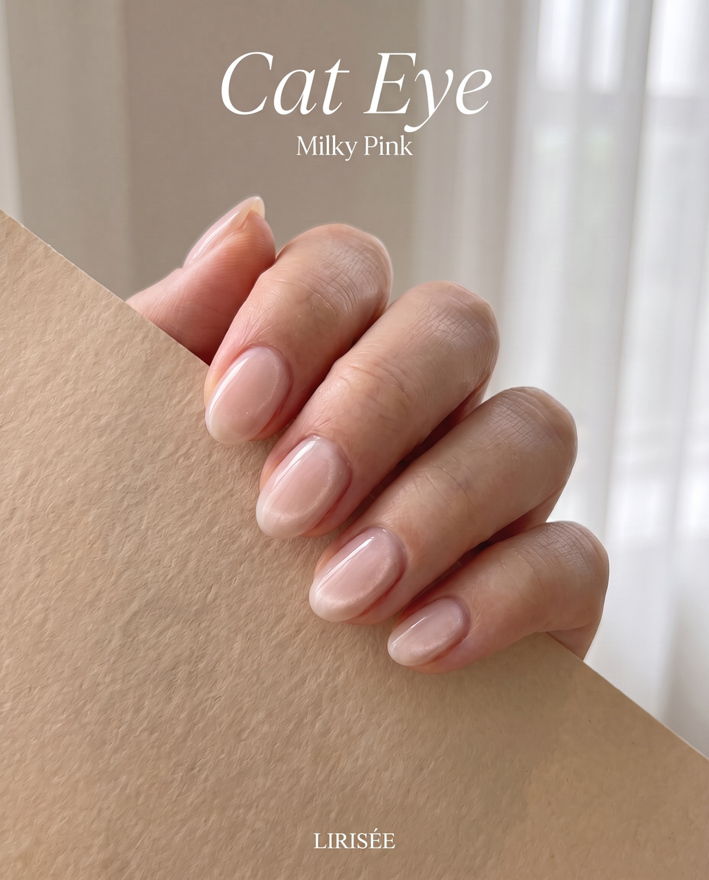 Vernis cat eye magnétique Rose lacté